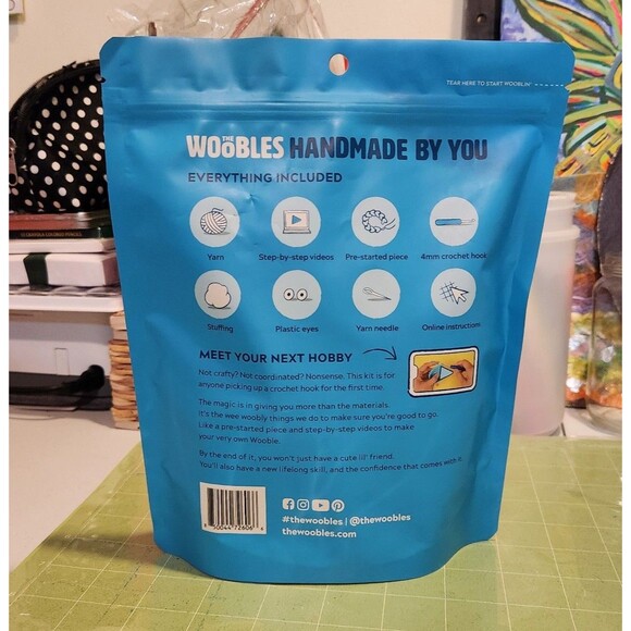 Tanya The Tiger Wooble, Learn to Crochet Kit for Beginners, Unopened - Picture 2 of 2